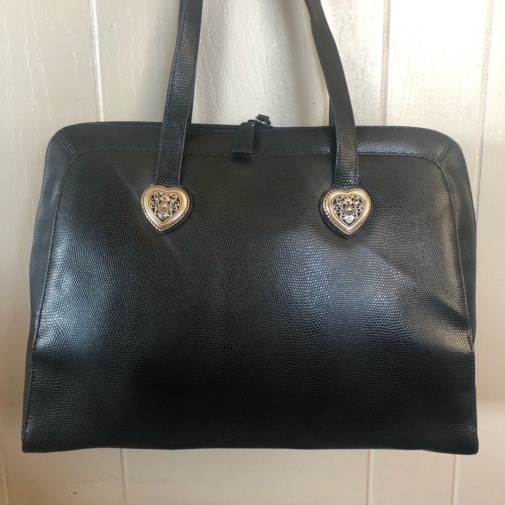 💜💜Like New Silver Embellished  Black Purse💜💜